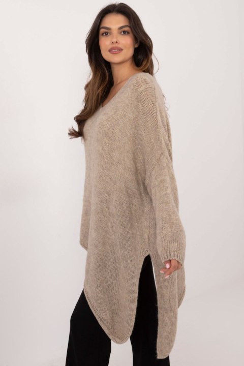 Sweter Damski Model TW-SW-BI-1925.85 Beige - Och Bella Och Bella Sweter Damski Model TW-SW-BI-1925.85 Beige - Och Bella Och Bella