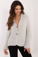 Sweter Damski Model TW-SW-BI-25002.88P Light Grey - Och Bella Och Bella Sweter Damski Model TW-SW-BI-25002.88P Light Grey - Och Bella Och Bella