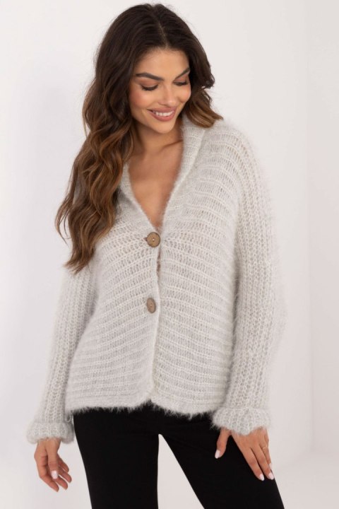 Sweter Damski Model TW-SW-BI-25002.88P Light Grey - Och Bella Och Bella Sweter Damski Model TW-SW-BI-25002.88P Light Grey - Och Bella Och Bella