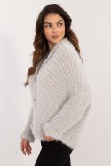 Sweter Damski Model TW-SW-BI-25002.88P Light Grey - Och Bella Och Bella Sweter Damski Model TW-SW-BI-25002.88P Light Grey - Och Bella Och Bella