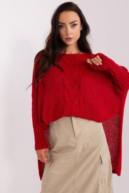 Sweter Damski Model TW-SW-BI-559.45 Dark Red - Och Bella Och Bella
