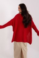 Sweter Damski Model TW-SW-BI-559.45 Dark Red - Och Bella Och Bella Sweter Damski Model TW-SW-BI-559.45 Dark Red - Och Bella Och Bella