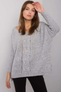 Sweter Damski Model TW-SW-BI-559.45 Grey - Och Bella Och Bella Sweter Damski Model TW-SW-BI-559.45 Grey - Och Bella Och Bella