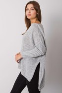 Sweter Damski Model TW-SW-BI-559.45 Grey - Och Bella Och Bella Sweter Damski Model TW-SW-BI-559.45 Grey - Och Bella Och Bella