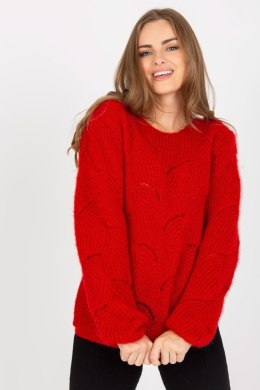 Sweter Damski Model TW-SW-BI-9030.08 Dark Red - Och Bella Och Bella