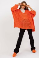Sweter Damski Model TW-SW-BI-M2200.27 Orange - Och Bella Och Bella Sweter Damski Model TW-SW-BI-M2200.27 Orange - Och Bella Och Bella