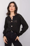 Sweter Kardigan Model TW-SW-BI-591.60 Black - Och Bella Och Bella Sweter Kardigan Model TW-SW-BI-591.60 Black - Och Bella Och Bella