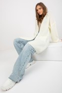 Sweter Kardigan Model TW-SW-BI-9019.82 Ecru - Och Bella Och Bella Sweter Kardigan Model TW-SW-BI-9019.82 Ecru - Och Bella Och Bella