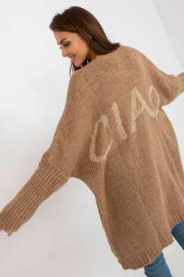 Sweter Kardigan Model TW-SW-BI-M2201.87 Dark Beige - Och Bella Och Bella