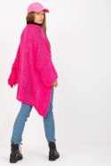 Sweter Kardigan Model TW-SW-BI-M2202.29X Fluo Pink - Och Bella Och Bella Sweter Kardigan Model TW-SW-BI-M2202.29X Fluo Pink - Och Bella Och Bella