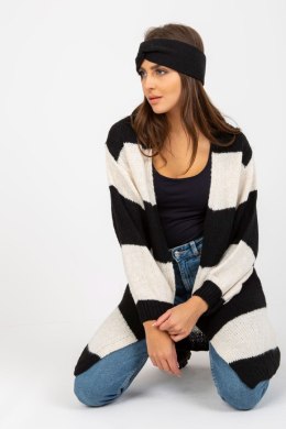 Sweter Kardigan Model TW-SW-BI-M3022.29X White/Black - Och Bella Och Bella