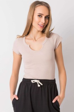 Tshirt Damski Model TW-BZ-OB012.30 Beige - Och Bella Och Bella
