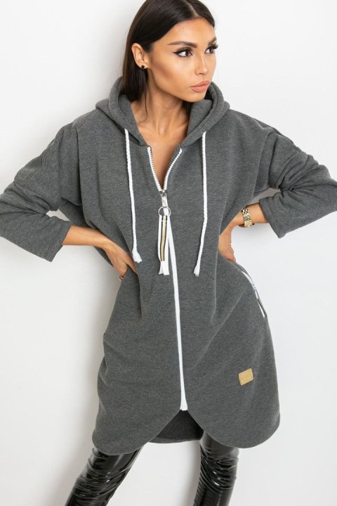 Bluza Damska Model RV-BL-4742.20P Dark Grey - Relevance Relevance Bluza Damska Model RV-BL-4742.20P Dark Grey - Relevance Relevance