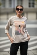 Bluzka Model M328/1 Beige - La Aurora La Aurora