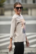 Bluzka Model M328/1 Beige - La Aurora La Aurora