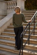 Bluzka Model M417/1 Khaki - La Aurora La Aurora Bluzka Model M417/1 Khaki - La Aurora La Aurora