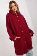 Płaszcz Damski Model RV-PL-8449.98P Bordo - Relevance Relevance Płaszcz Damski Model RV-PL-8449.98P Bordo - Relevance Relevance