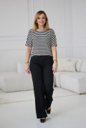 Spodnie Damskie Model M419/C Black/Lurex - La Aurora La Aurora Spodnie Damskie Model M419/C Black/Lurex - La Aurora La Aurora