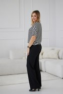 Spodnie Damskie Model M419/C Black/Lurex - La Aurora La Aurora Spodnie Damskie Model M419/C Black/Lurex - La Aurora La Aurora