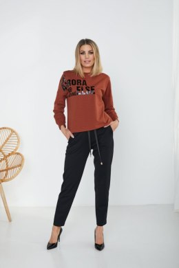 Spodnie Komplet Model M337/5 Cegła/Black - La Aurora La Aurora
