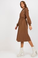 Sukienka Model RV-SK-8336.12P Brown - Relevance Relevance Sukienka Model RV-SK-8336.12P Brown - Relevance Relevance