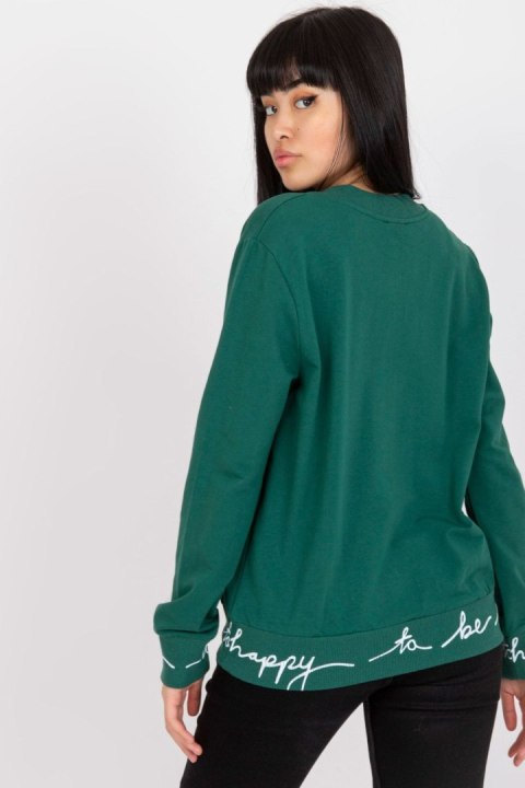 Bluza Damska Model RV-BL-7809.37X Dark Green - Relevance Relevance Bluza Damska Model RV-BL-7809.37X Dark Green - Relevance Relevance