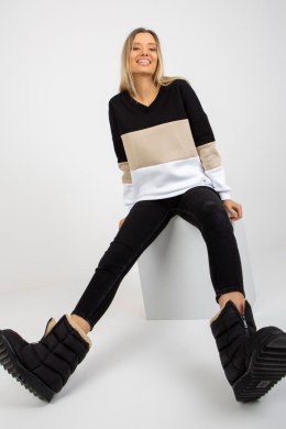 Bluza Damska Model RV-BL-8377.89 Black/Beige - Relevance Relevance