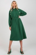 Sukienka Model RV-SK-8336.12P Dark Green - Relevance Relevance Sukienka Model RV-SK-8336.12P Dark Green - Relevance Relevance