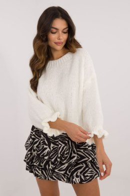 Sweter Damski Model MI-SW-2912.10X Ecru - Italy Moda Italy Moda