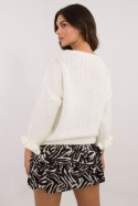Sweter Damski Model MI-SW-2912.10X Ecru - Italy Moda Italy Moda Sweter Damski Model MI-SW-2912.10X Ecru - Italy Moda Italy Moda