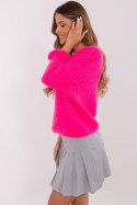 Sweter Damski Model MI-SW-2912.10X Fluo Pink - Italy Moda Italy Moda Sweter Damski Model MI-SW-2912.10X Fluo Pink - Italy Moda Italy Moda