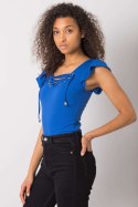 Bluzka Model DHJ-BZ-13301.34P Dark Blue - Italy Moda Italy Moda Bluzka Model DHJ-BZ-13301.34P Dark Blue - Italy Moda Italy Moda