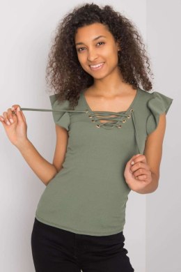 Bluzka Model DHJ-BZ-13301.34P Khaki - Italy Moda Italy Moda