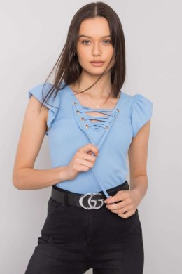 Bluzka Model DHJ-BZ-13301.34P Light Blue - Italy Moda Italy Moda
