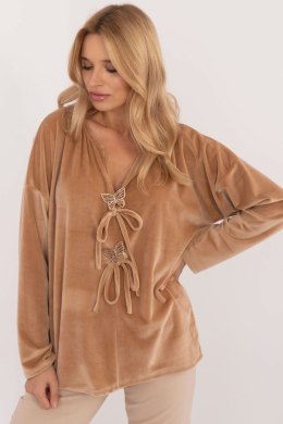 Bluzka Model DHJ-BZ-19916.03P Camel - Italy Moda Italy Moda
