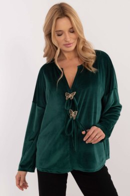Bluzka Model DHJ-BZ-19916.03P Dark Green - Italy Moda Italy Moda