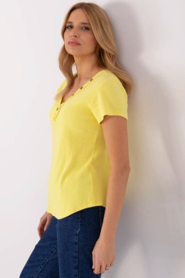 Bluzka Model DHJ-BZ-25168.00 Yellow - Italy Moda Italy Moda