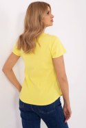 Bluzka Model DHJ-BZ-25168.00 Yellow - Italy Moda Italy Moda Bluzka Model DHJ-BZ-25168.00 Yellow - Italy Moda Italy Moda