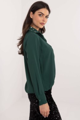 Koszula Damska Model DHJ-KS-15260.96 Dark Green - Italy Moda Italy Moda