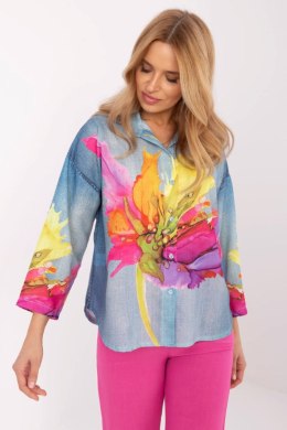 Koszula Damska Model DHJ-KS-16567-1.66 Blue - Italy Moda Italy Moda
