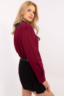 Koszula Damska Model DHJ-KS-20172.36P Bordo - Italy Moda Italy Moda