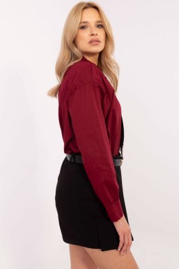 Koszula Damska Model DHJ-KS-9213-1.77P Bordo - Italy Moda Italy Moda