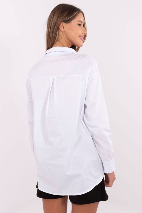 Koszula Damska Model DHJ-KS-9213-1.77P White - Italy Moda Italy Moda Koszula Damska Model DHJ-KS-9213-1.77P White - Italy Moda Italy Moda