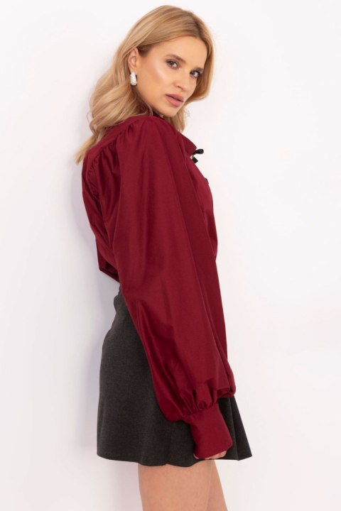 Koszula Damska Model MI-KS-C233.70 Bordo - Italy Moda Italy Moda Koszula Damska Model MI-KS-C233.70 Bordo - Italy Moda Italy Moda