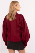 Koszula Damska Model MI-KS-C233.70 Bordo - Italy Moda Italy Moda Koszula Damska Model MI-KS-C233.70 Bordo - Italy Moda Italy Moda