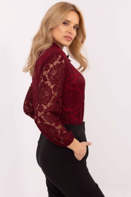 Koszula Damska Model MI-KS-C242.16X Bordo - Italy Moda Italy Moda