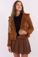 Kurtka Damska Model MI-KR-21848.71 Light Brown - Italy Moda Italy Moda Kurtka Damska Model MI-KR-21848.71 Light Brown - Italy Moda Italy Moda