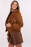 Kurtka Damska Model MI-KR-21848.71 Light Brown - Italy Moda Italy Moda Kurtka Damska Model MI-KR-21848.71 Light Brown - Italy Moda Italy Moda
