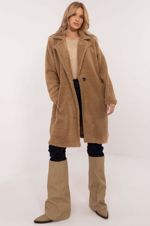 Płaszcz Damski Model DHJ-PL-19991.93 Camel - Italy Moda Italy Moda Płaszcz Damski Model DHJ-PL-19991.93 Camel - Italy Moda Italy Moda