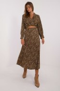 Spódnica Komplet Model DHJ-KMPL-19586-1.53 Dark Beige - Italy Moda Italy Moda Spódnica Komplet Model DHJ-KMPL-19586-1.53 Dark Beige - Italy Moda Italy Moda